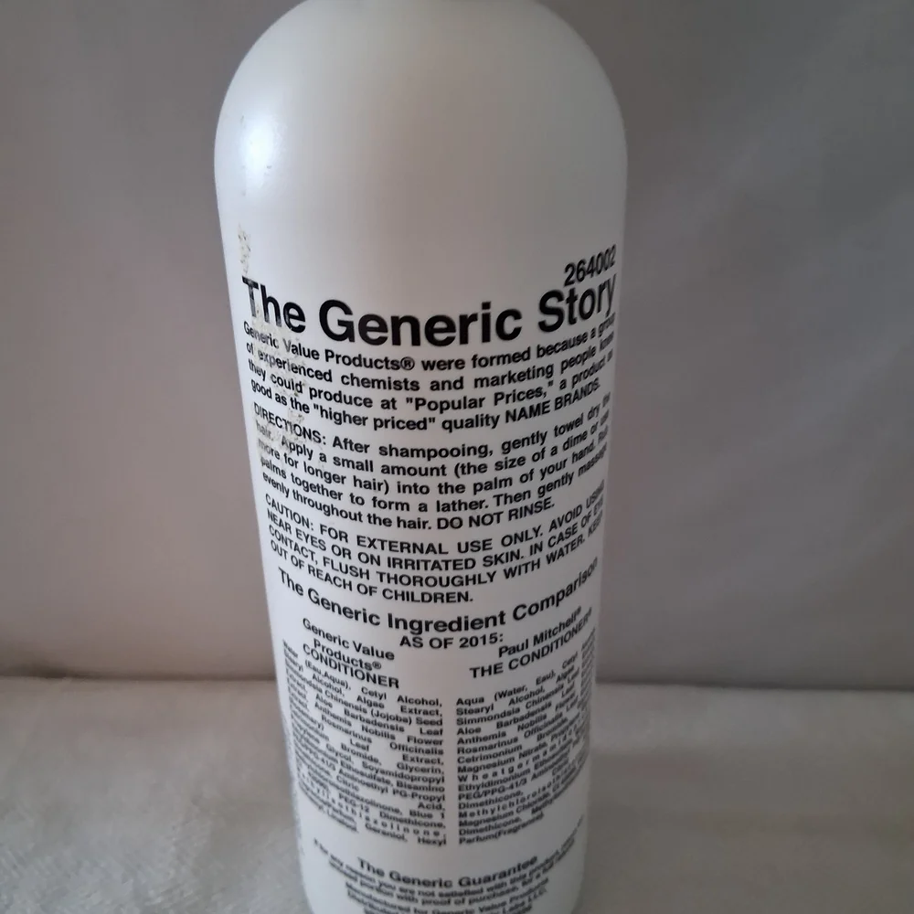 Generic Value Products White Leave-In Conditioner for Men
